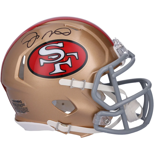 Joe Montana Signed San Francisco 49ers Autographed Riddell Throwback Speed Mini Helmet (Fanatics)