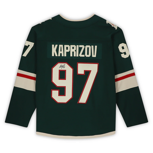 Kirill Kaprizov Signed Green Minnesota Wild Adidas Authentic Jersey (Fanatics)