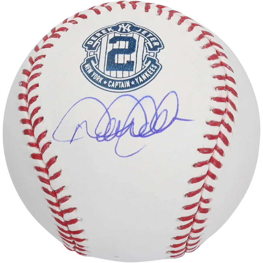 Derek Jeter Signed New York Yankees Retirement Logo Baseball (Fanatics)