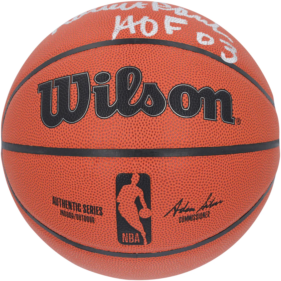 Robert Parish Signed Boston Celtics  Wilson Replica Basketball with "HOF 03" Inscription (Fanatics)