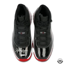 Michael Jordan Signed Nike Air Jordan 11 Retro BRED Sneakers (Upper Deck)
