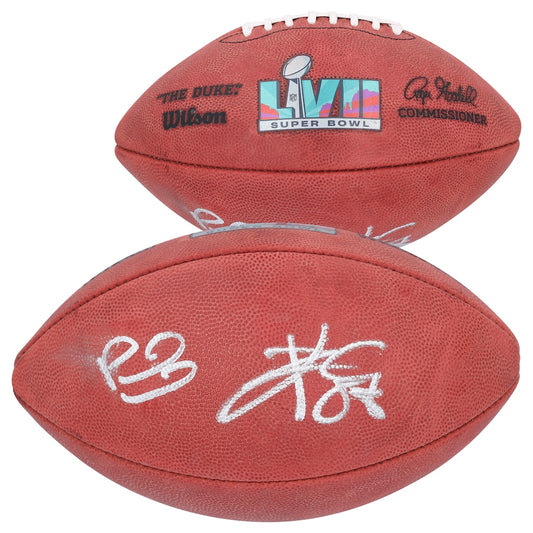 Patrick Mahomes & Travis Kelce Signed Official Wilson NFL Super Bowl LVII Pro Football (Fanatics)