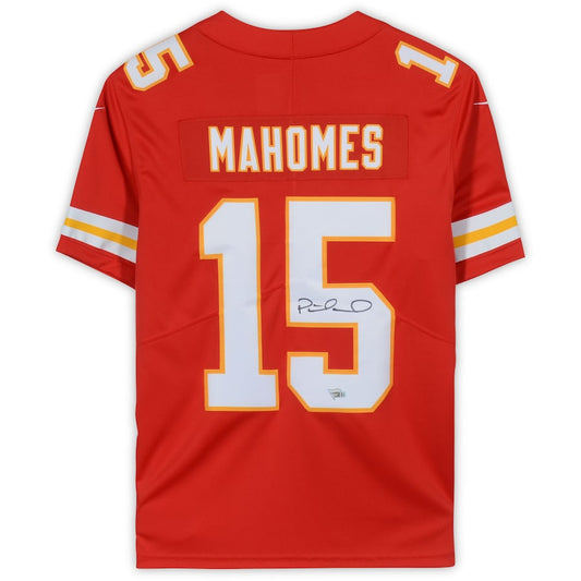 Patrick Mahomes Signed Kansas City Chiefs Nike Red Limited Jersey (Fanatics)