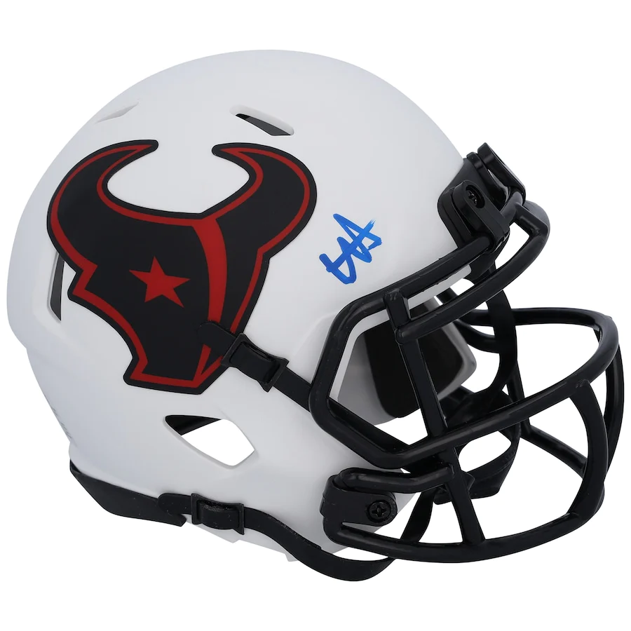 Will Anderson Jr. Signed Houston Texans Riddell Lunar Eclipse Speed Mini Helmet (Fanatics)