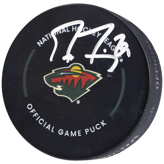 Marc-Andre Signed Fleury Minnesota Wild  Official Game Puck (Fanatics)