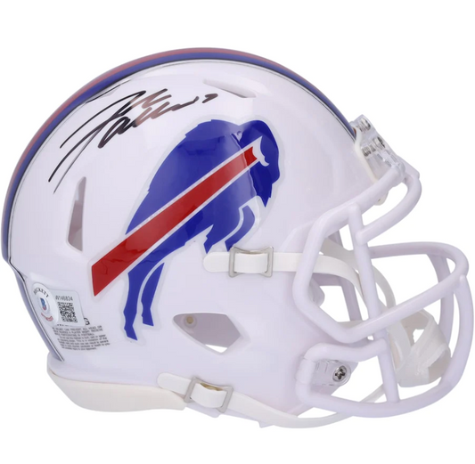 Josh Allen Signed Buffalo Bills Riddell Speed Mini Helmet (Fanatics)