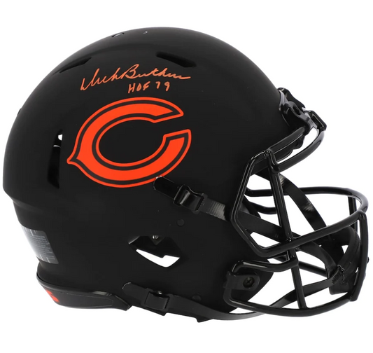 Mike Singletary Signed Chicago Bears Riddell VSR4 Authentic Helmet with "HOF 98" Inscription (Fanatics)