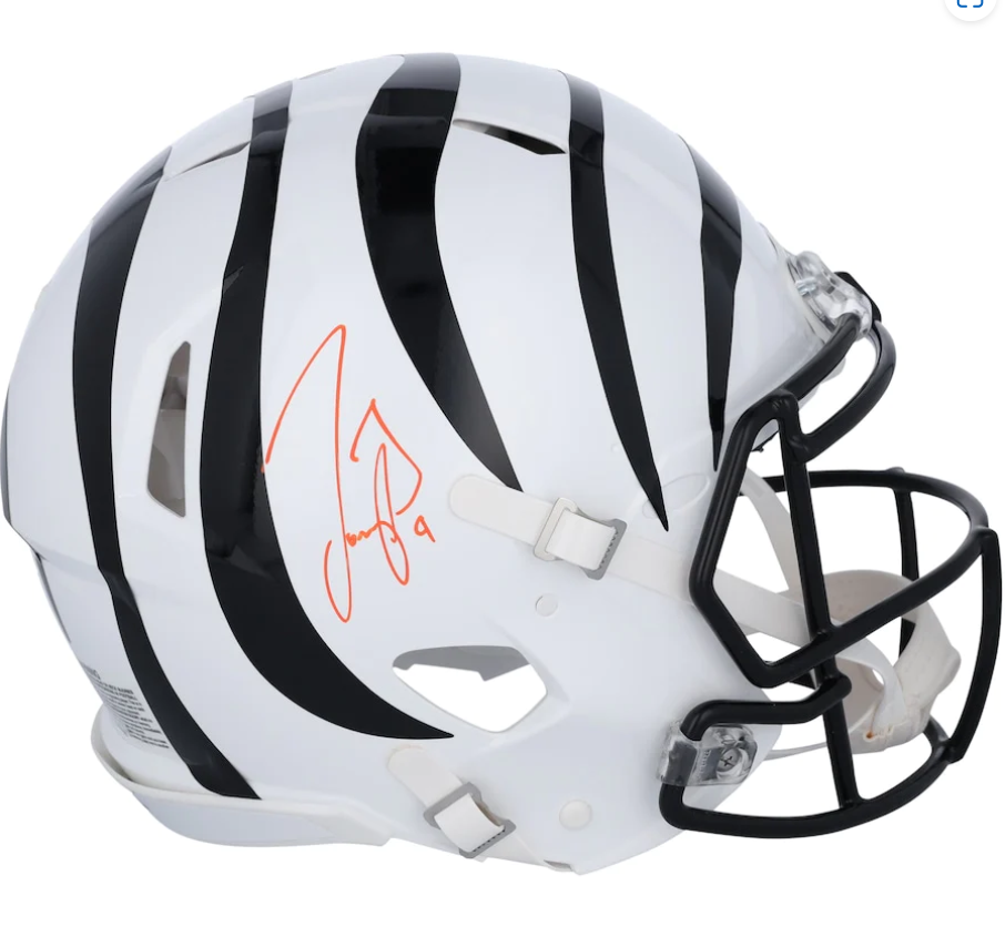 Joe Burrow Signed Cincinnati Bengals Alternate Riddell Speed Authentic Helmet (Fanatics)