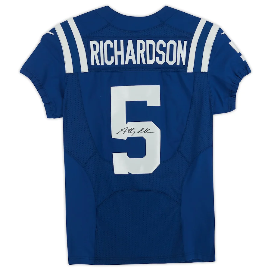 Anthony Richardson Signed Indianapolis Colts Blue Nike Elite Jersey (Fanatics)