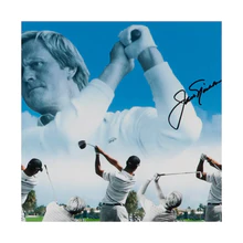 Tiger Woods & Jack Nicklaus Signed "Legends of The Swing" Print (Upper Deck)