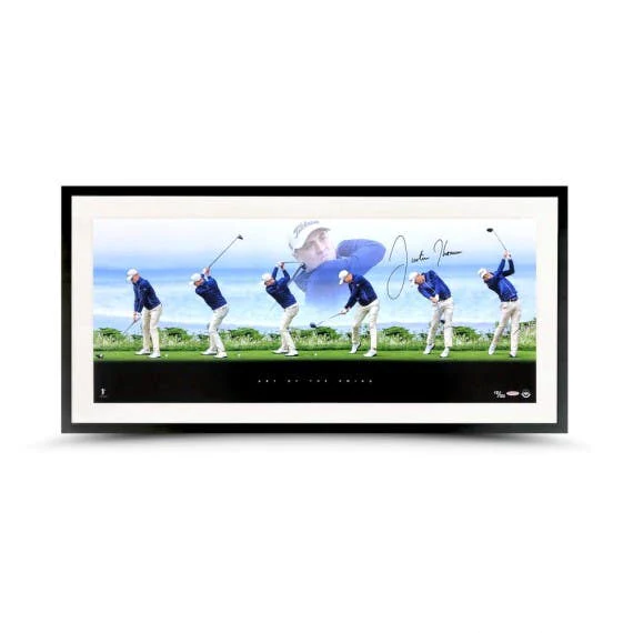 Justin Thomas Signed “Art of the Swing” Print LE/50 - Framed (Upper Deck)