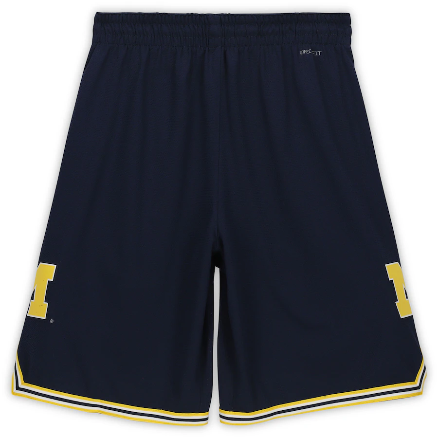 Chris Webber Michigan Wolverines Signed Jordan Brand Navy Replica Basketball Shorts(Fanatics)