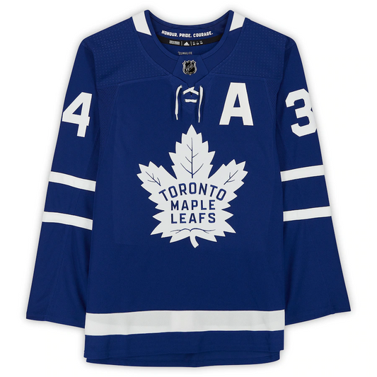 Auston Matthews Signed Toronto Maple Leafs Blue Alternate Captain Adidas Authentic Jersey (Fanatics)