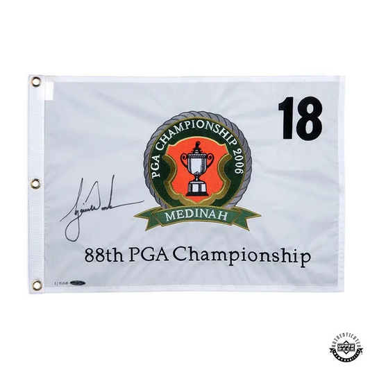 Tiger Woods Signed 2006 PGA Championship Pin Flag LE/500 (Upper Deck)