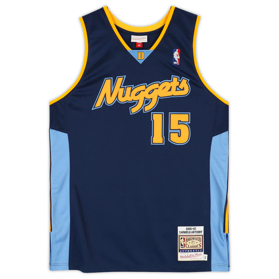 Carmelo Anthony Signed Denver Nuggets Navy Blue Mitchell & Ness 2006-2007 Authentic Jersey (Fanatics)