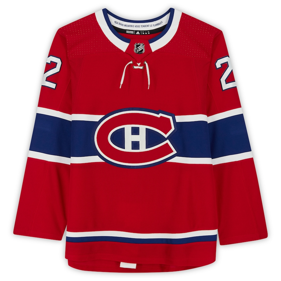 Cole Caufield Signed Montreal Canadiens  adidas Red Authentic Jersey (Fanatics)