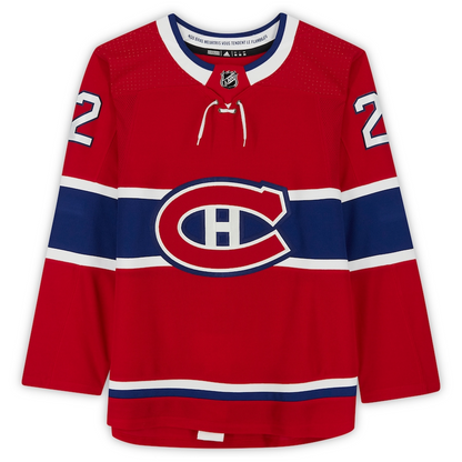 Cole Caufield Signed Montreal Canadiens  adidas Red Authentic Jersey (Fanatics)