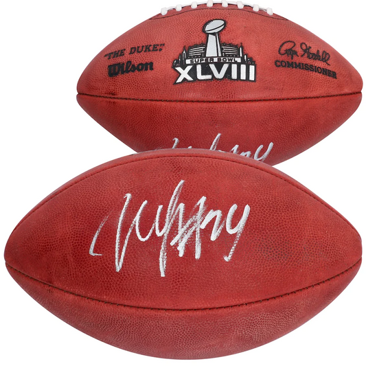 Marshawn Lynch Signed Official NFL Wilson Super Bowl XLVIII Pro Football - Seattle Seahawks (Fanatics)