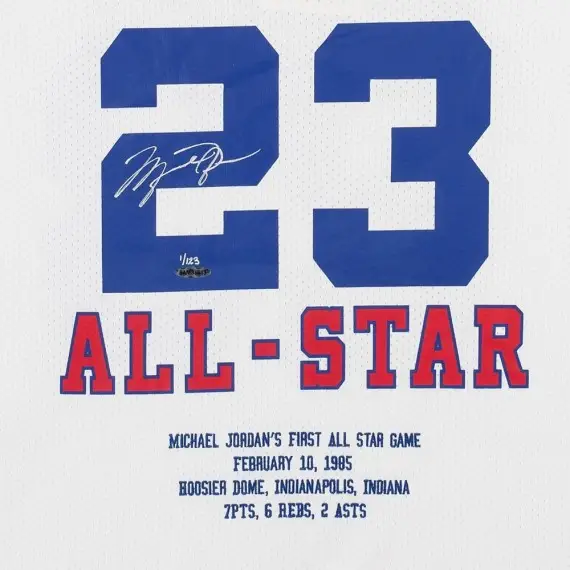 Michael Jordan Signed & Embroidered 1985 NBA All-Star Game Authentic Mitchell & Ness Jersey (Upper Deck)