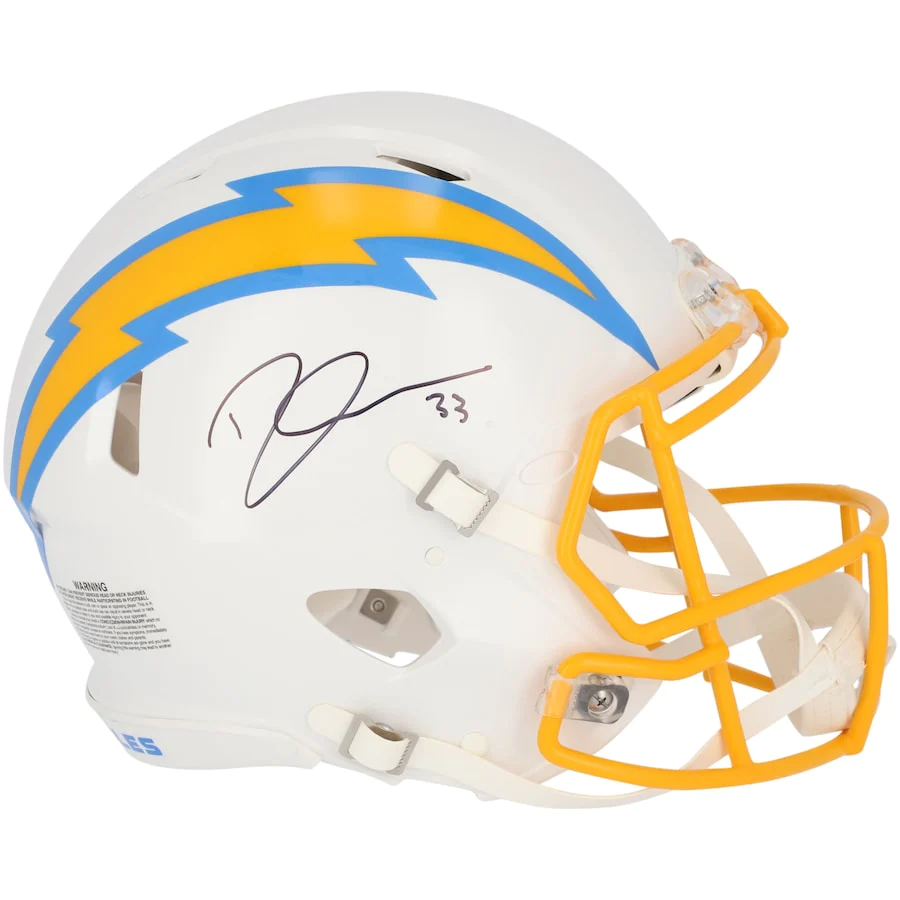 Derwin James Signed Los Angeles Chargers Riddell Speed Authentic Helmet (Fanatics)