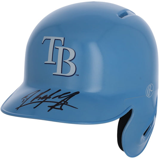 Randy Arozarena Signed Tampa Bay Rays Alternate Chrome Rawlings Mini Batting Helmet (Fanatics)