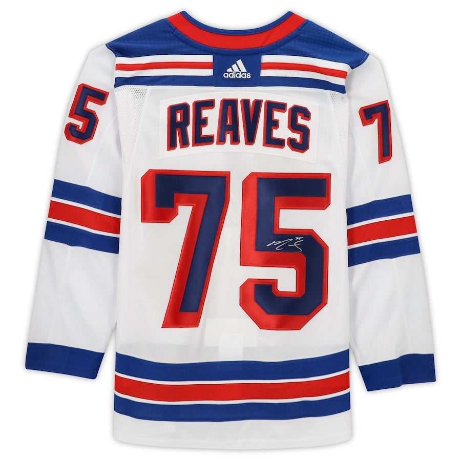 Ryan Reaves Signed New York Rangers White Adidas Authentic Jersey (Fanatics)