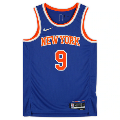 R.J. Barrett Blue Signed New York Knicks Nike Diamond Swingman Jersey (Fanatics)