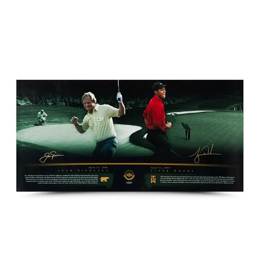 Tiger Woods & Jack Nicklaus Signed "Masterful" Print (Upper Deck)