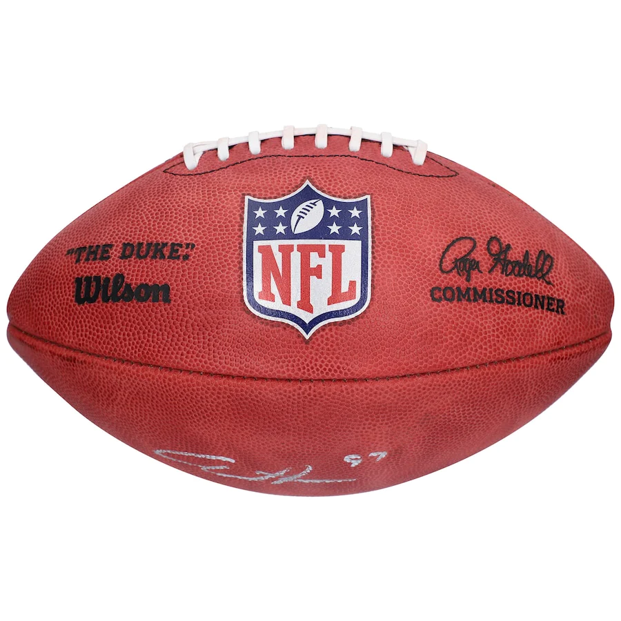 Aidan Hutchinson Signed Official NFL Wilson "Duke" Pro Football - Detroit Lions (Fanatics)