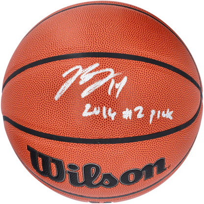Brandon Ingram Signed  New Orleans Pelicans  Wilson Authentic Series Indoor/Outdoor Basketball with "2016 #2 Pick" Inscription (Fanatics)