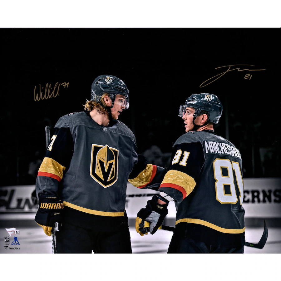 Jonathan Marchessault & William Signed Karlsson Vegas Golden Knights  16" x 20" Spotlight Picture (Fanatics)