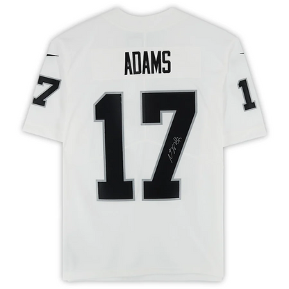 Davante Adams Signed Las Vegas Raiders White Nike Limited Jersey (Fanatics)