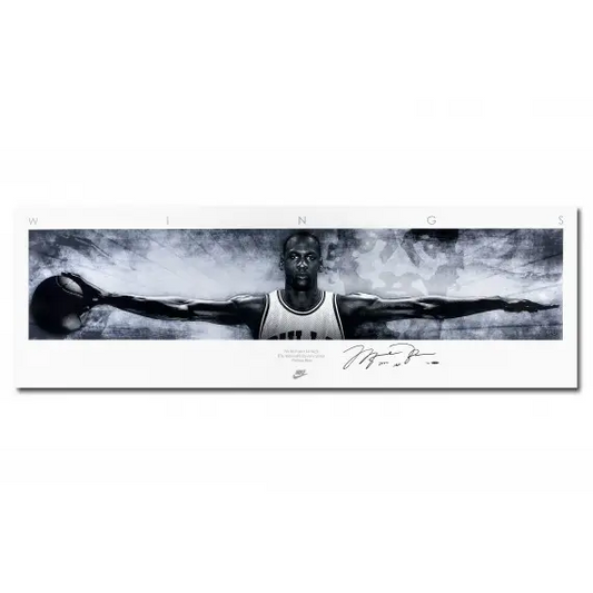 Michael Jordan  Signed & Inscribed "Wings Alternative 20th Anniversary" Nike Poster (Upper Deck)