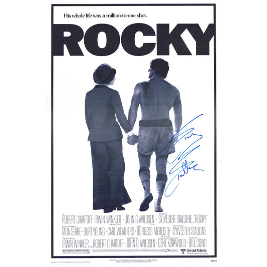 Sylvester Stallone Rocky Autographed 24" x 36" Movie Poster (Fanatics)