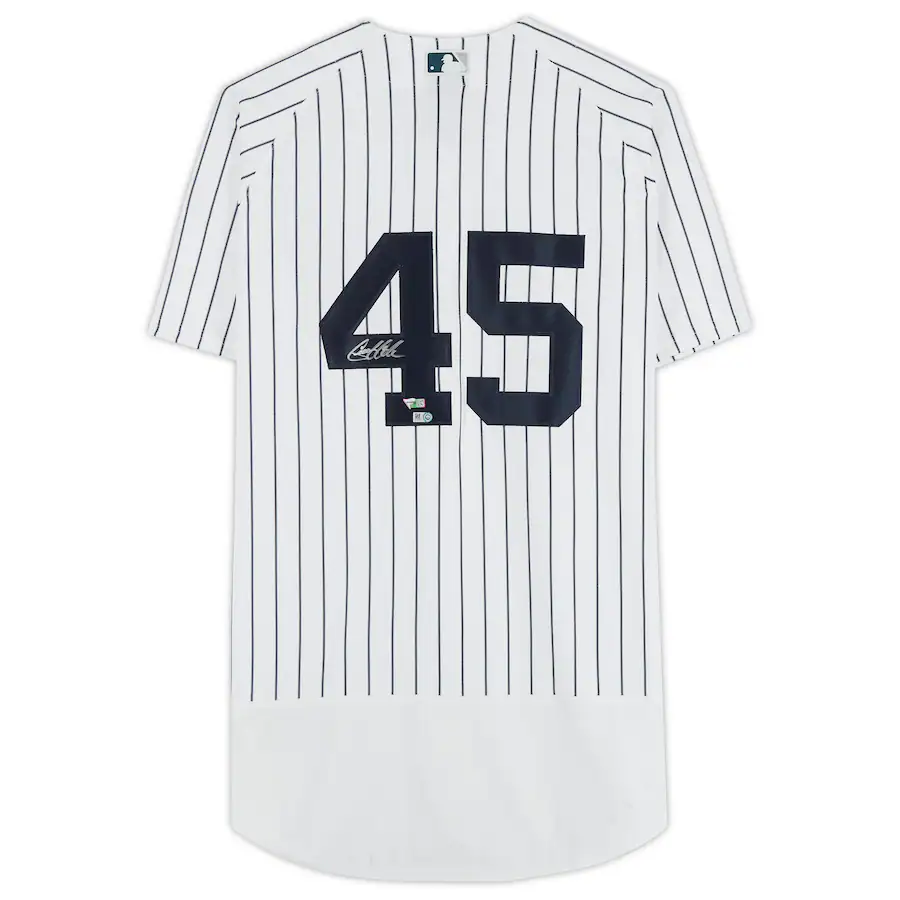 Gerrit Cole Signed New York Yankees White Nike Authentic Jersey (Fanatics)