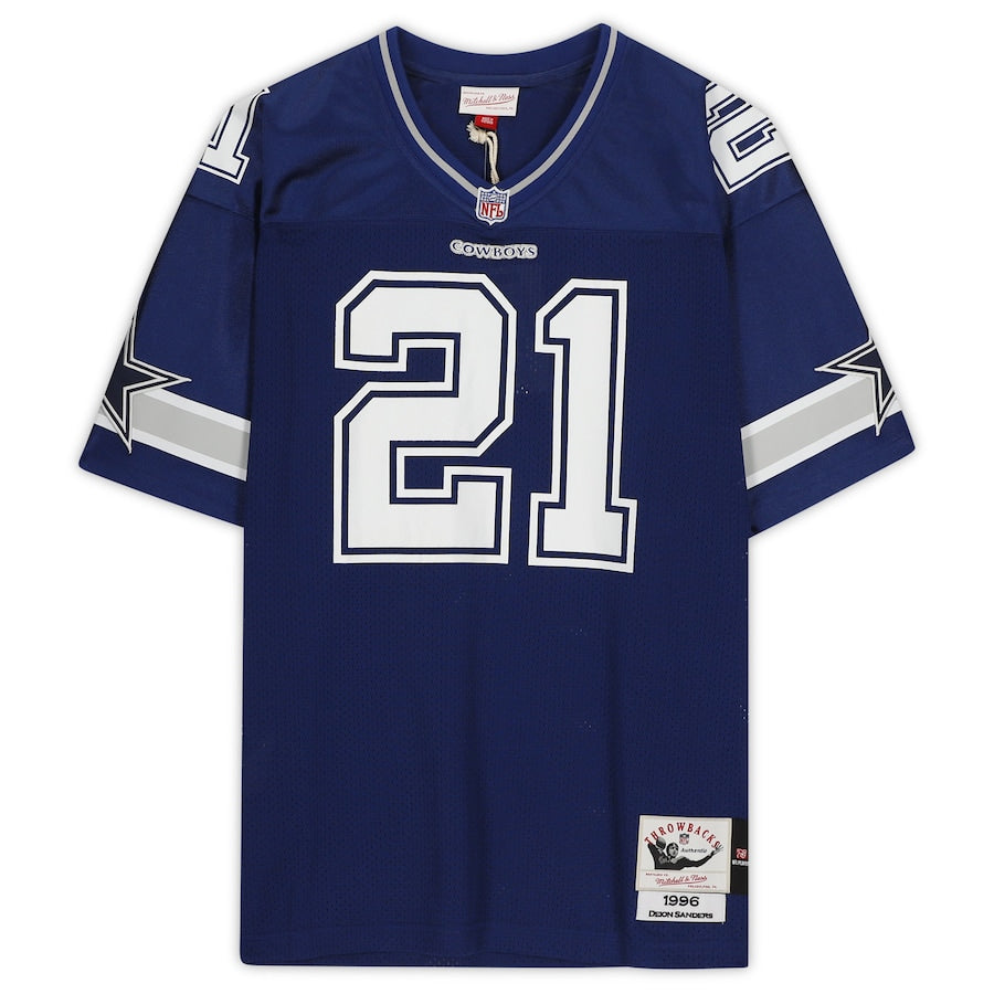 Deion Sanders Signed Dallas Cowboys Mitchell & Ness Home Authentic Jersey (Fanatics)