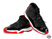 Michael Jordan Signed Nike Air Jordan 11 Retro BRED Sneakers (Upper Deck)