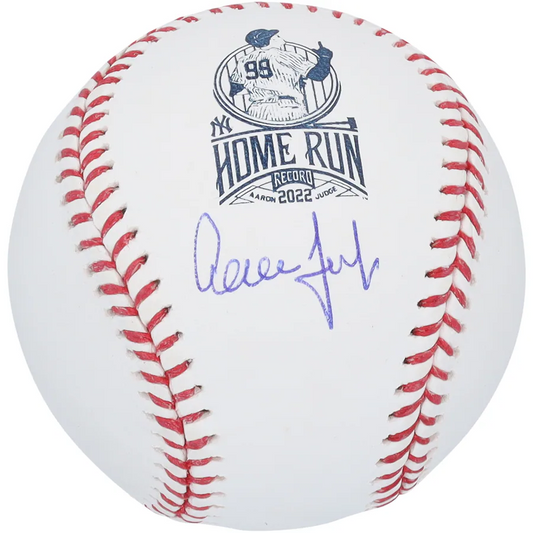 Fanatics Authentic Aaron Judge Signed New York Yankees American League Home Run Record Logo Baseball (Fanatics)