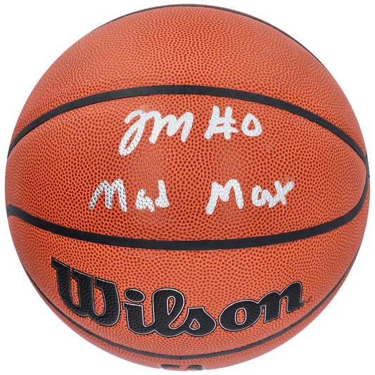 Tyrese Maxey Signed Philadelphia 76ers Wilson Authentic Series Indoor/Outdoor Basketball with "Mad Max" Inscription (Fanatics)