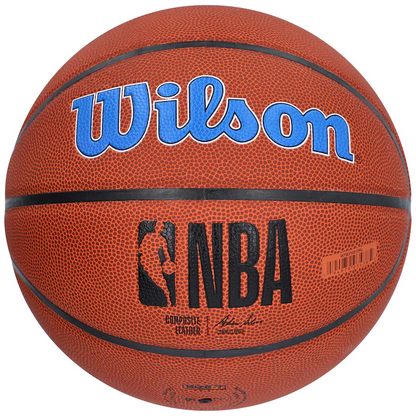 Cole Anthony Signed Orlando Magic  Wilson Team Logo Basketball - Silver Ink (Fanatics)