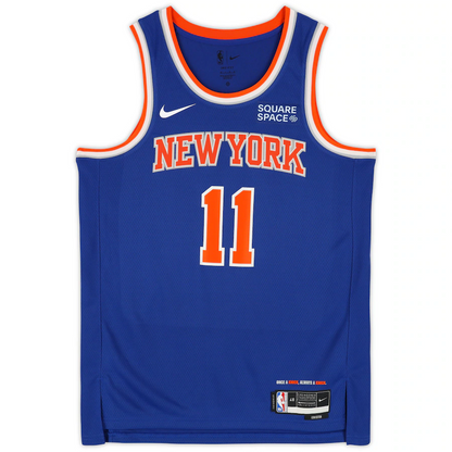Jalen Brunson Signed New York Knicks Nike Blue Icon Swingman Jersey (Fanatics)