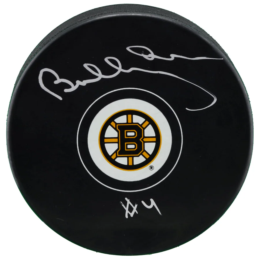 Bobby Orr Signed Boston Bruins  Logo Hockey Puck (Fanatics)