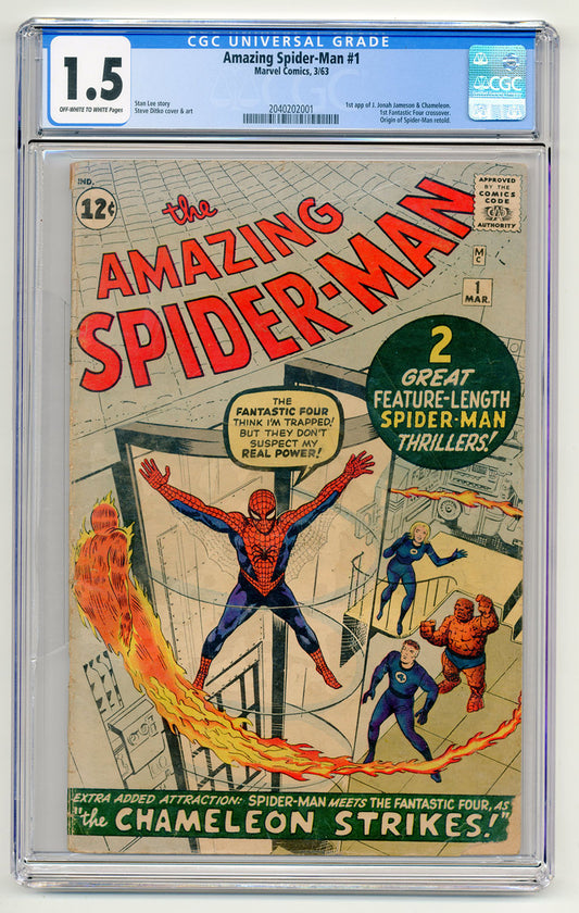 1963 Amazing Spider-Man #1 (CGC 1.5)