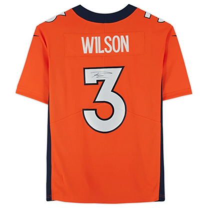 Russell Wilson Signed Denver Broncos Orange Nike Limited Jersey (Fanatics)