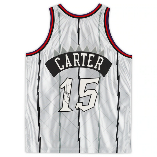 Vince Carter Signed Toronto Raptors  Platinum Mitchell & Ness 1998-1999 Swingman Jersey (Fanatics)