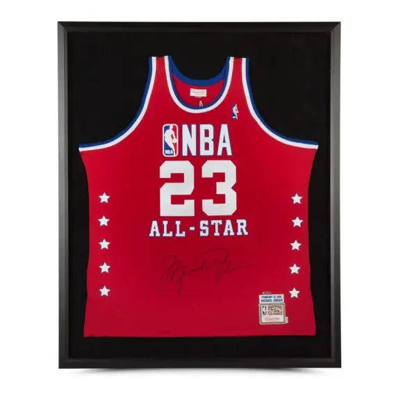 Michael Jordan Signed 1989 All-Star Game Authentic Mitchell & Ness Jersey Framed (Upper Deck)