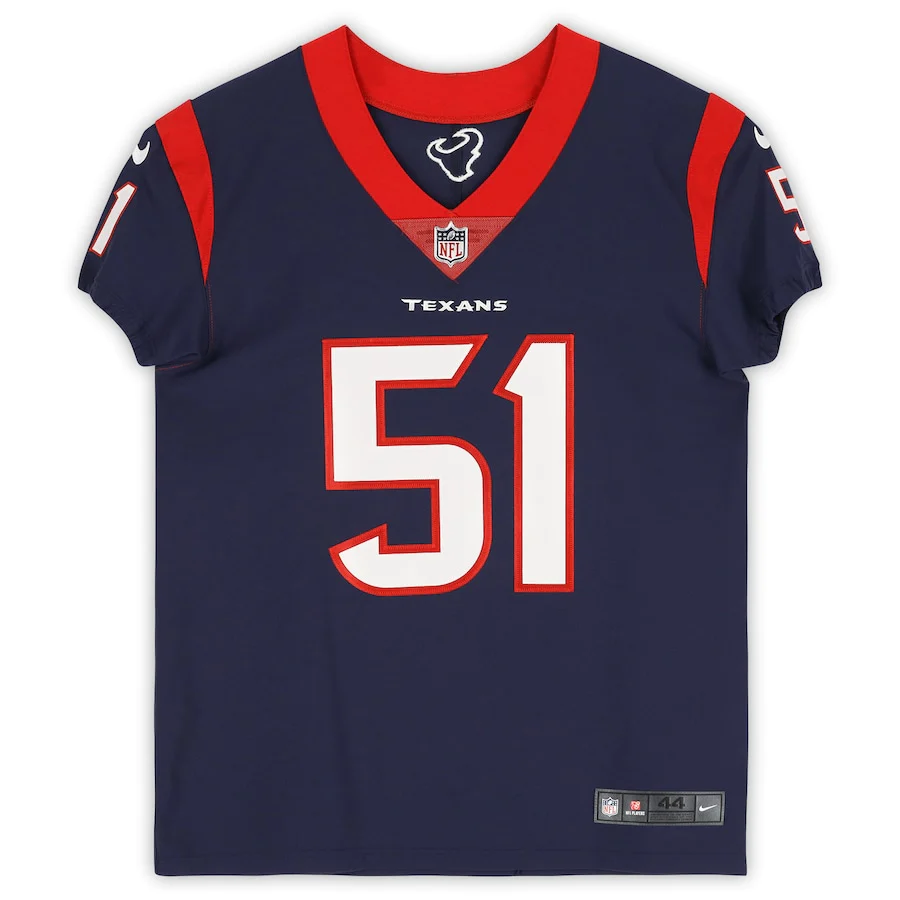 Will Anderson Jr. Houston Signed Texans Navy Nike Elite Jersey (Fanatics)