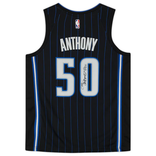 Cole Anthony Signed Orlando Magic Nike Black 2020/21 Icon Edition Swingman Jersey (Fanatics)