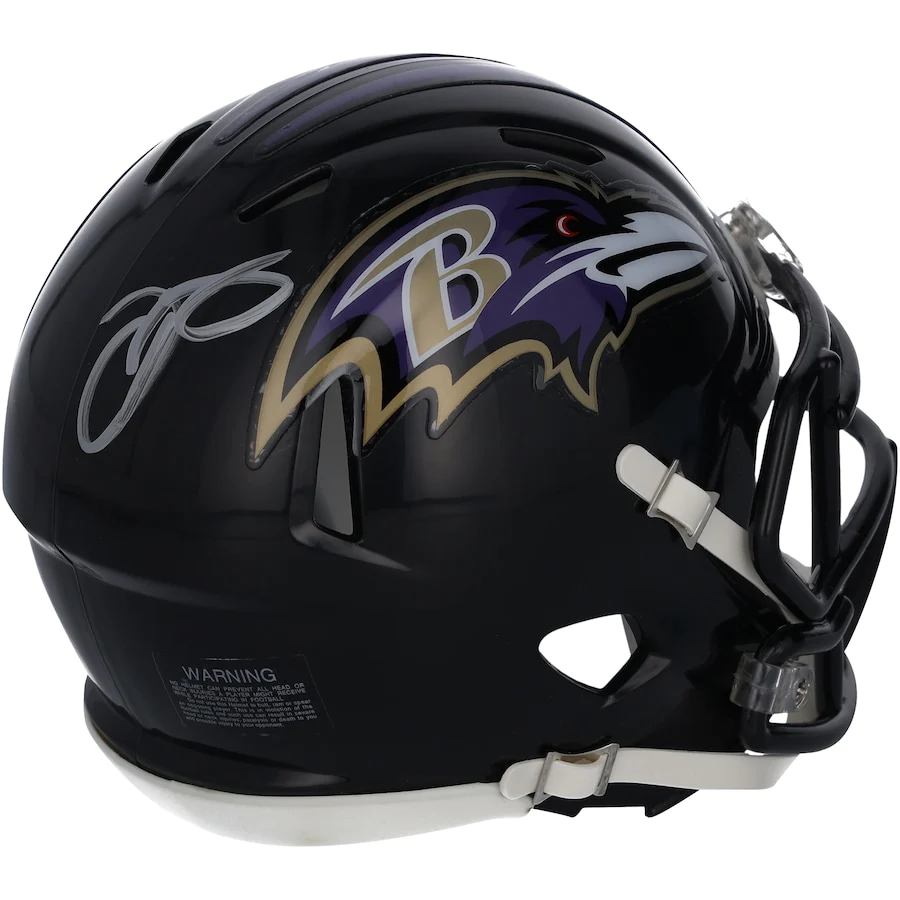 Odell Beckham Signed Jr. Baltimore Ravens Riddell Speed Mini Helmet (Fanatics)