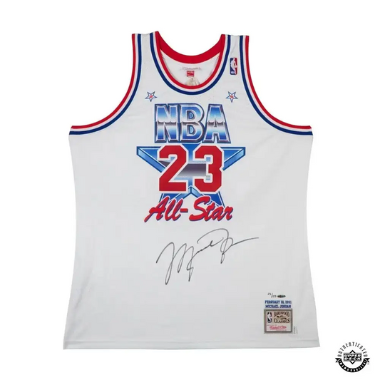 Michael Jordan Signed 1991 NBA All-Star Game Jersey M&N (Upper Deck)